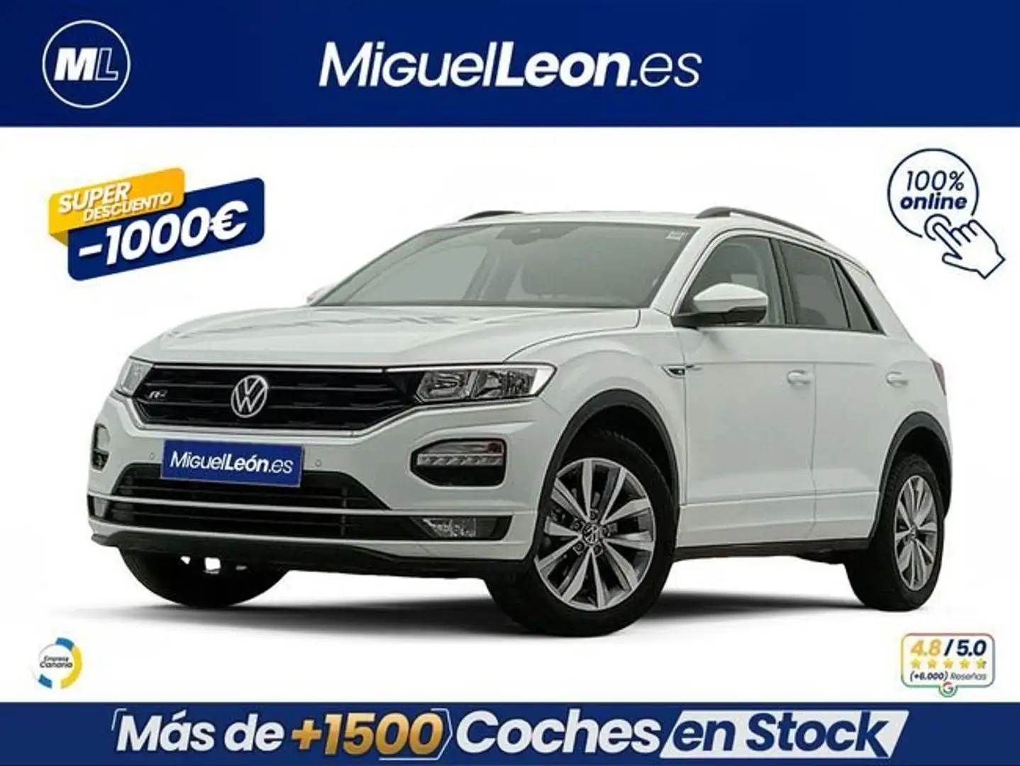 Volkswagen T-Roc 1.0 TSI 81kW (110CV) Blanco - 1