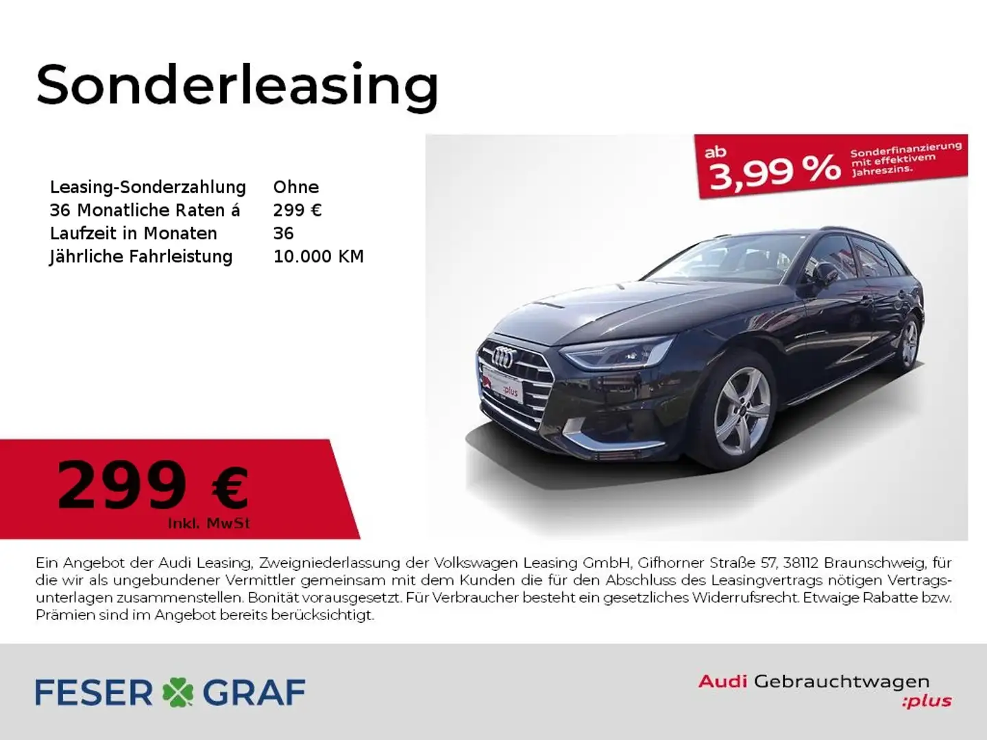 Audi A4 Avant 35 TFSI advanced S tronic Navi RFK ACC Schwarz - 1
