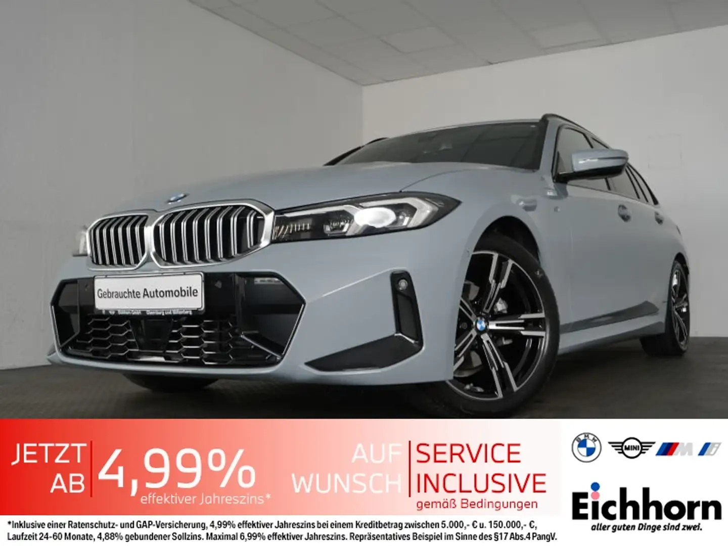 BMW 318 d Touring M Sportpaket AHK.PGSD.NAVI.PARKASSI Grau - 1