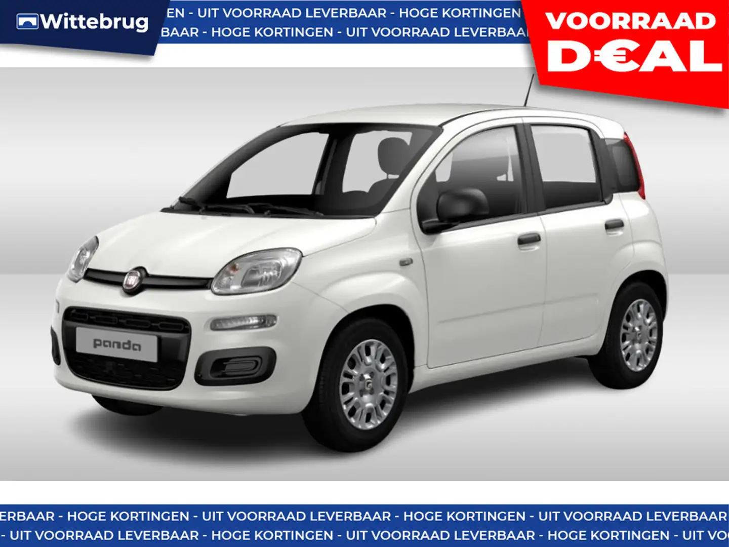 Fiat Panda 1.0 Hybrid Urban AIRCO - NIEUWE AUTO Wit - 1