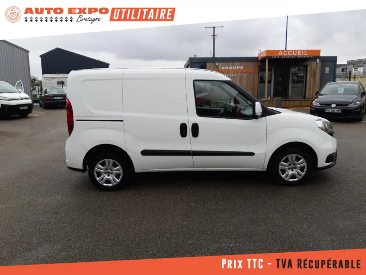 Fiat Doblo 1.3 MULTIJET 95CH PACK PRO NAV E6D Blanc - 2