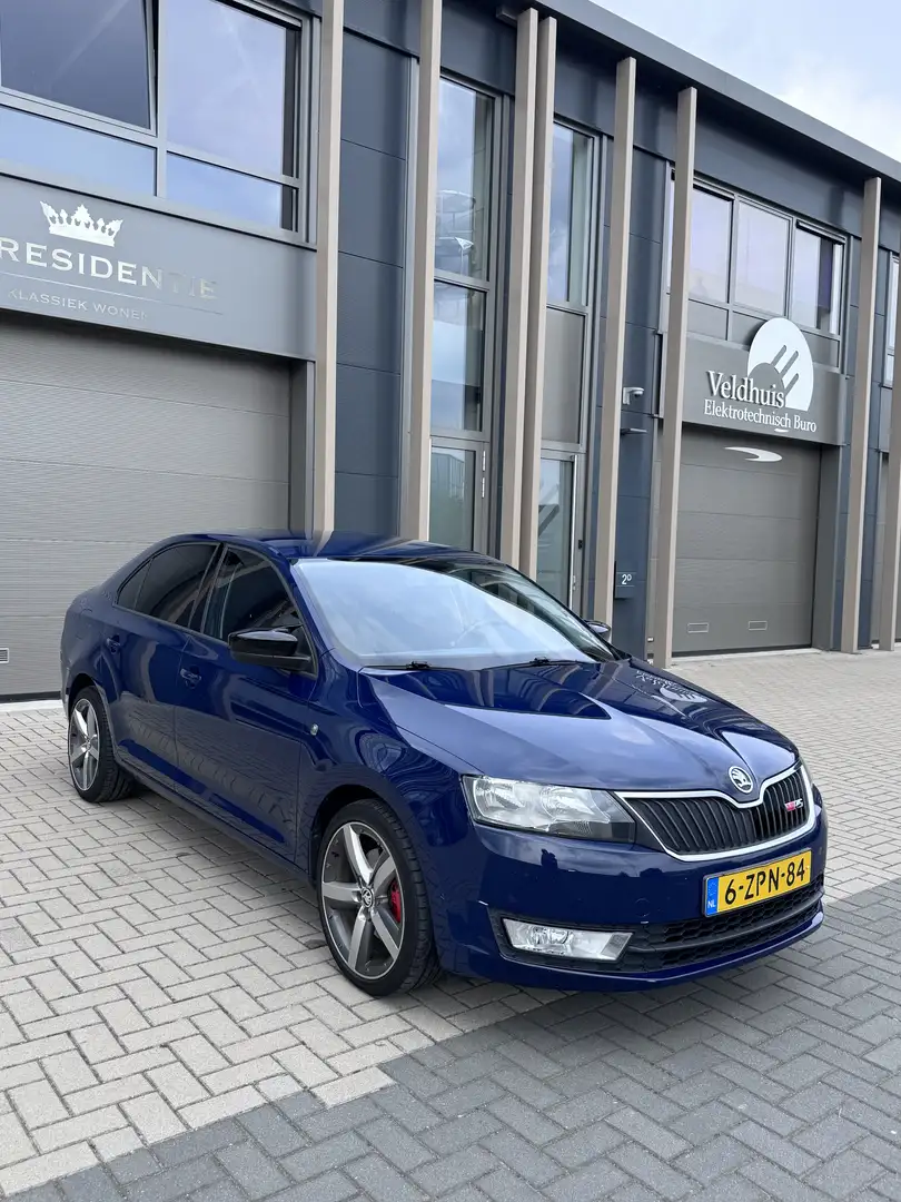 Skoda Rapid/Spaceback Skoda Rapid 1.4 TSI 90KW DSG 2015 Blauw Azul - 1