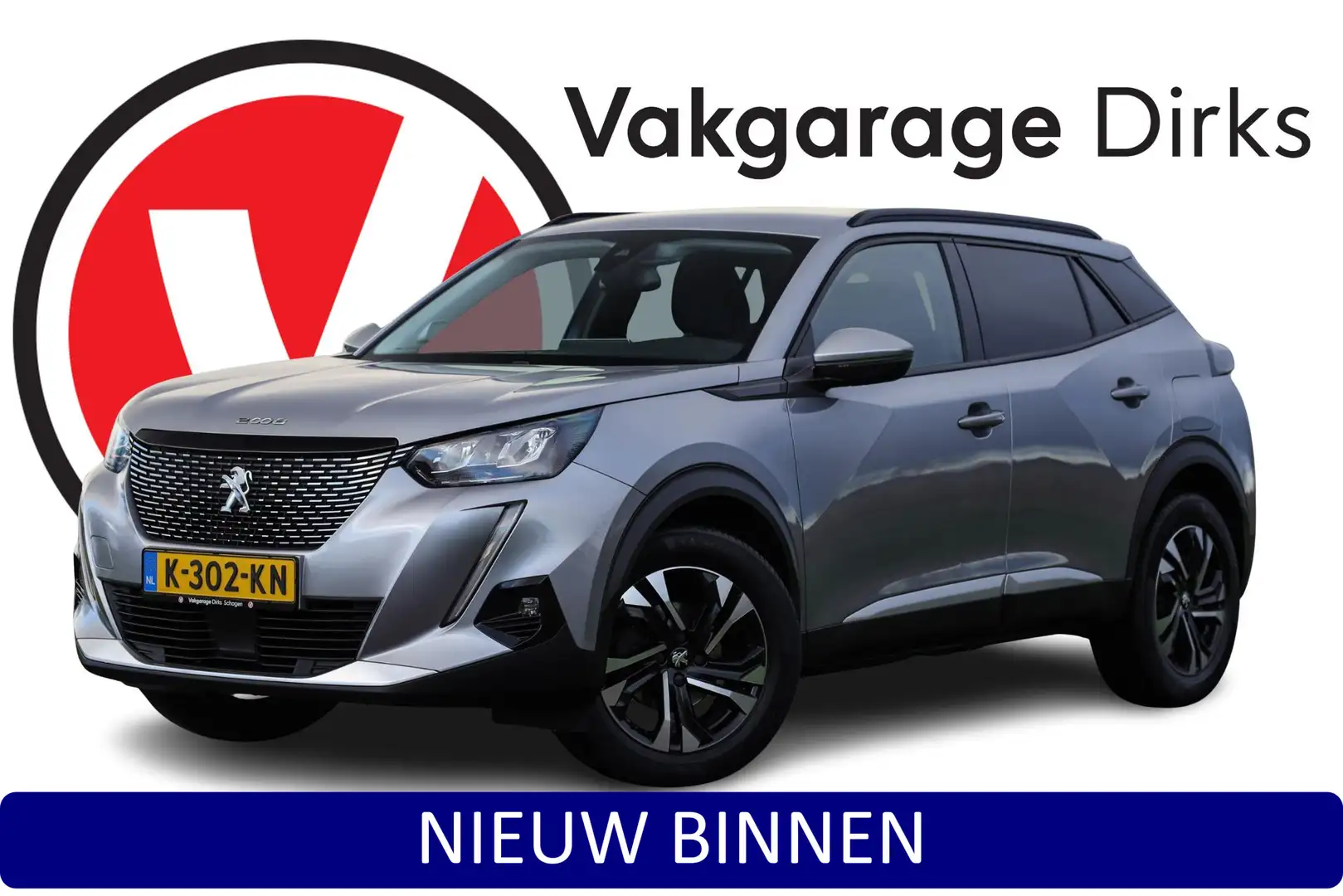 Peugeot 2008 1.2 PureTech Allure Pack ✅ LED ✅ CarPlay ✅ Camera Grijs - 1