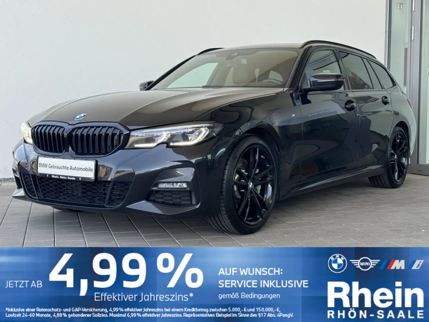 BMW 330 d Touring M Sport Laser.Hifi.Pano.DriveA.Navi Schwarz - 1
