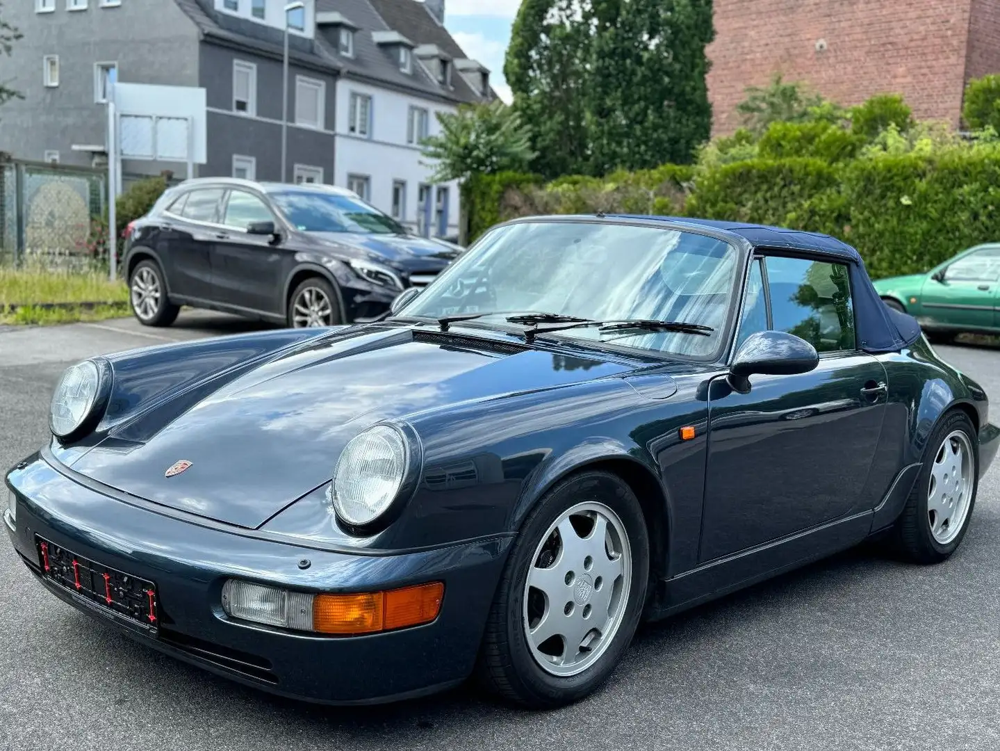Porsche 964 911 Cabrio Carrera4*H-Zul.*Klima*Elektr.Sitz Blau - 1