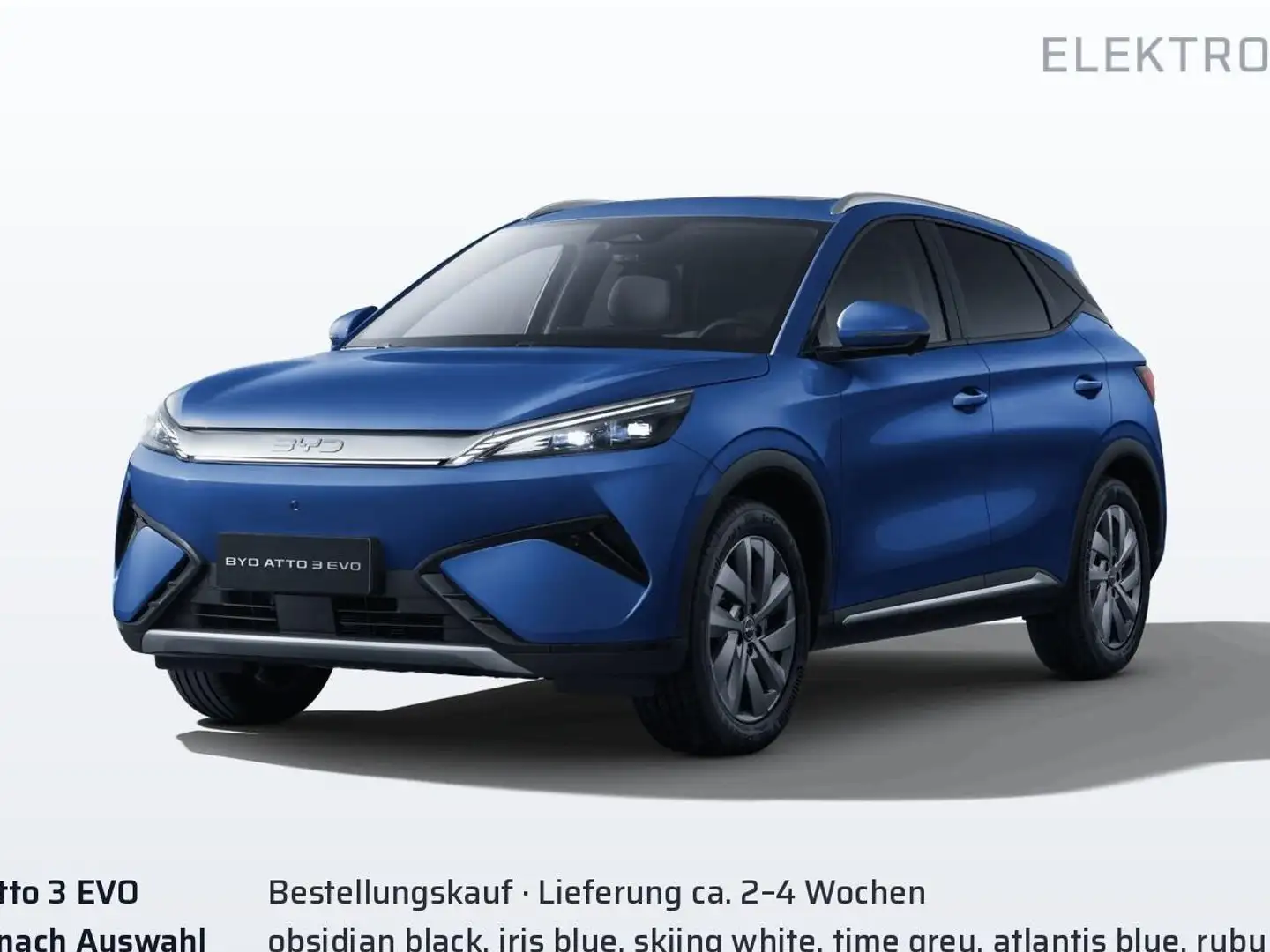 BYD Atto 3 Atto 3 Evo 74,8 kWh Echtpreis: Design RWD Blau - 1