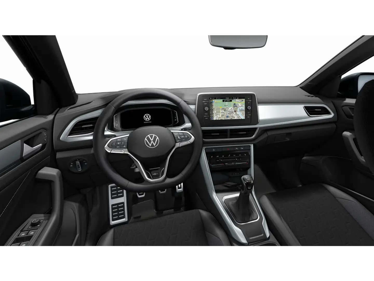 Volkswagen T-Roc 1.0 TSI Goal Navi,LED,RFK,SHZ Schwarz - 2