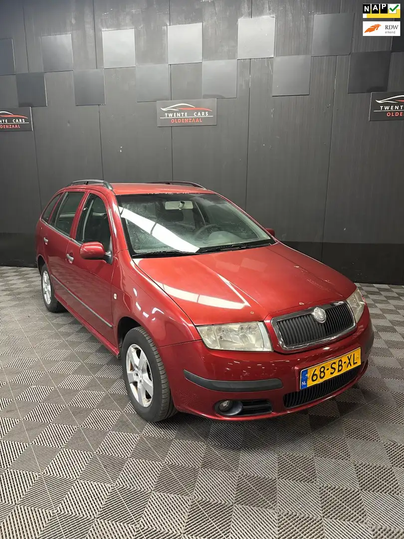 Skoda Fabia Combi 1.4-16V Elegance | Airco | Nieuwe APK | Rouge - 1
