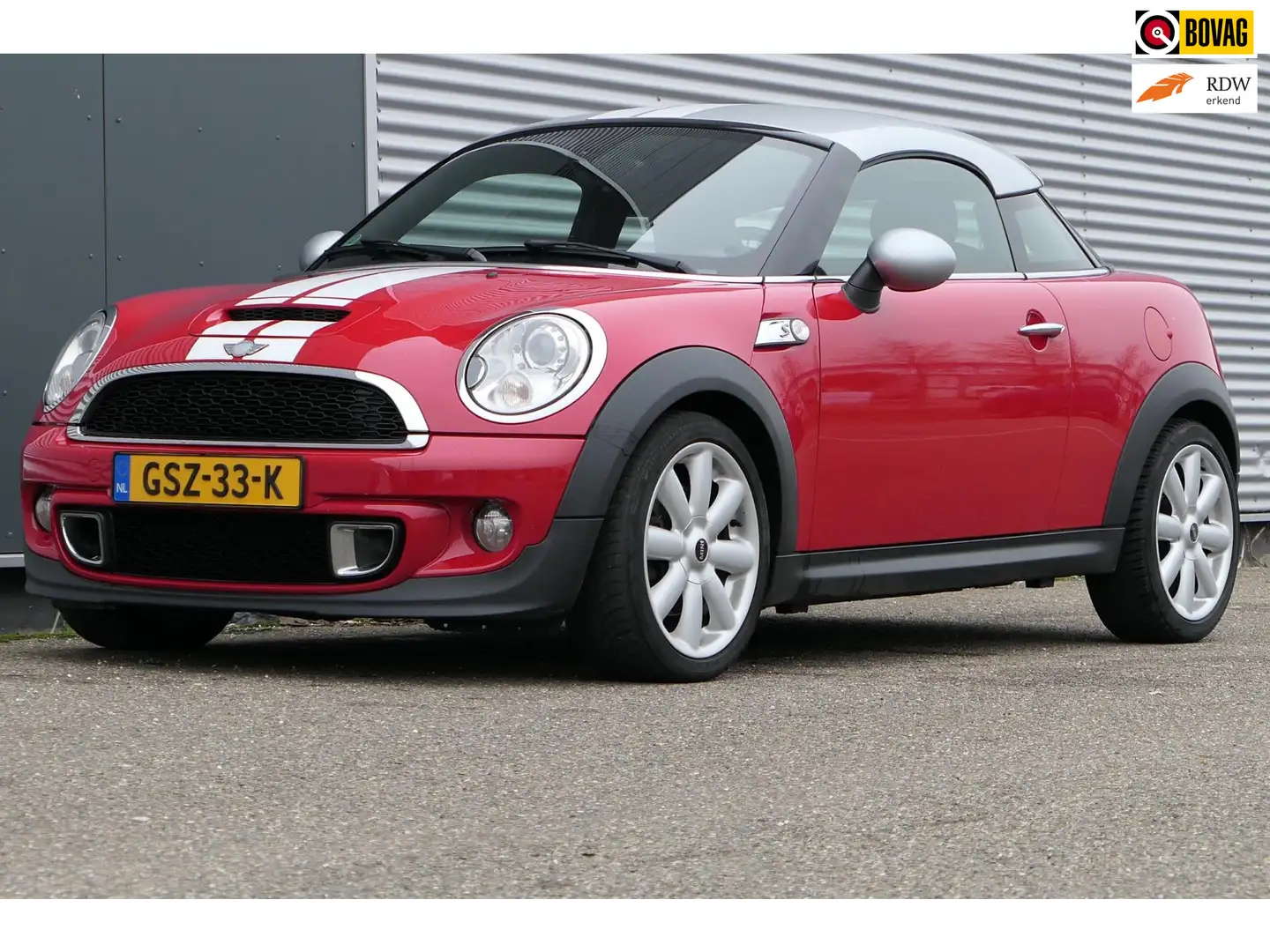 MINI Cooper S Coupe Mini 1.6 Chili 184pk Leder Clima Cruise Xenon Stoe Rouge - 1