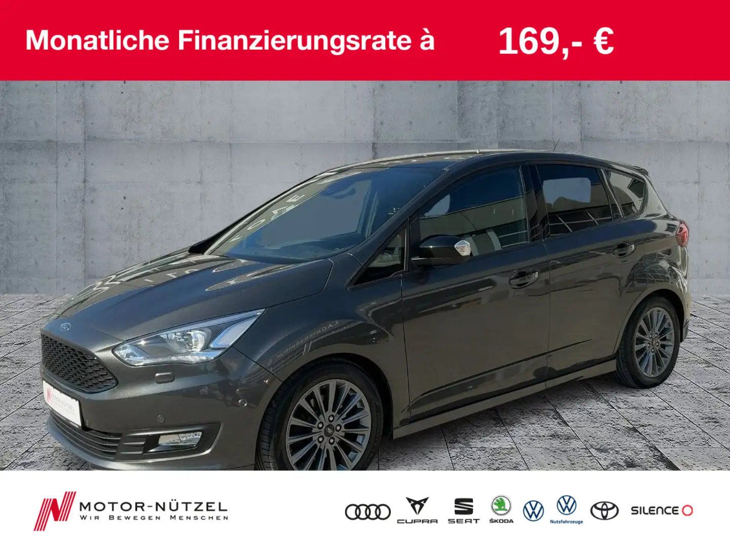 Ford C-Max 1.5 EcoBoost SPORT BI-XEN+NAV+SHZ+RFK+PLA Grau - 1