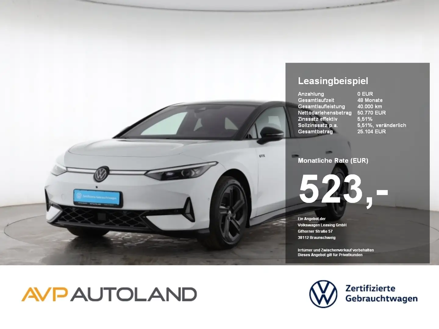 Volkswagen ID.7 4MOTION GTX | NAVI | AHK | WÄRMEPUMPE | Weiß - 1