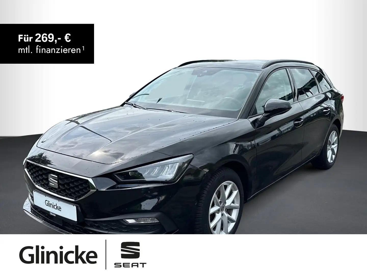 SEAT Leon Sportstourer Style 1.5 eTSI DSG, FULL LINK, Zwart - 1