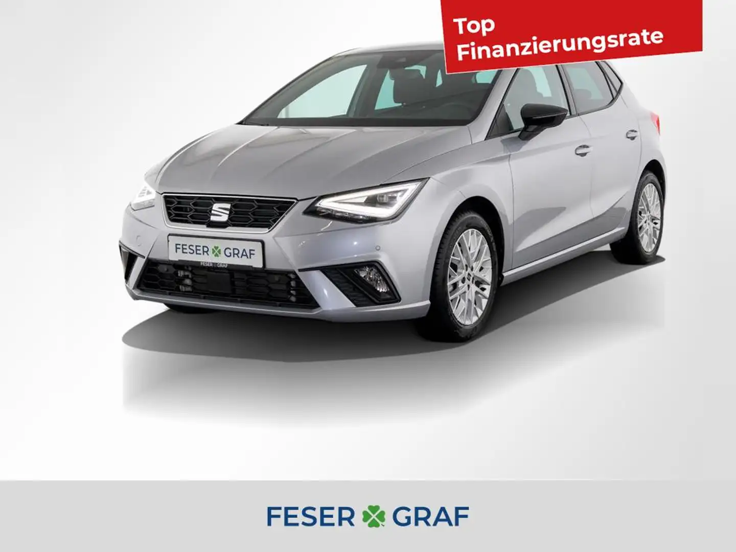 SEAT Ibiza 1.0 TSI FR LED ACC RearView PDC Sitzheizun Silber - 1