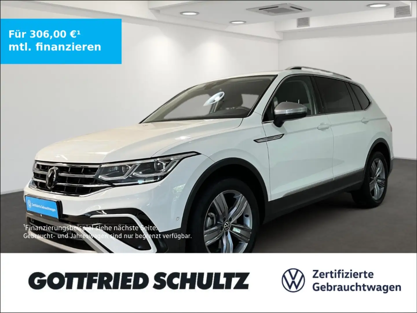Volkswagen Tiguan Allspace 2.0 TDI DSG Elegance Navi ACC APP-Connect Leichtme Weiß - 1