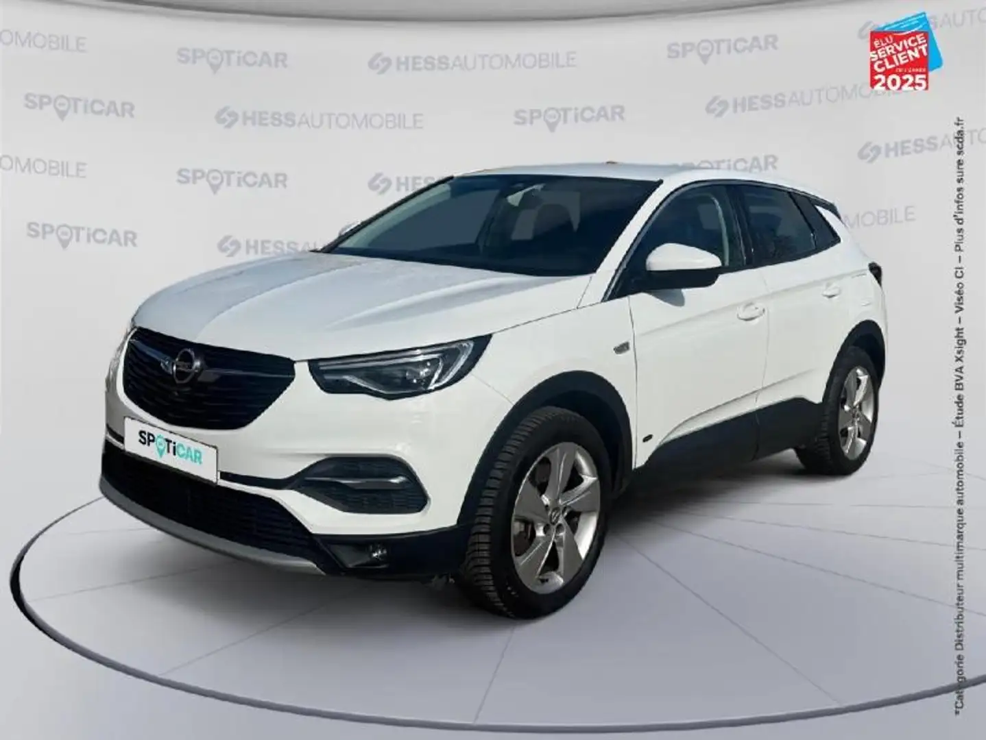 Opel Grandland X Hybrid 225ch Elegance Business GPS Attelage Blanc - 1