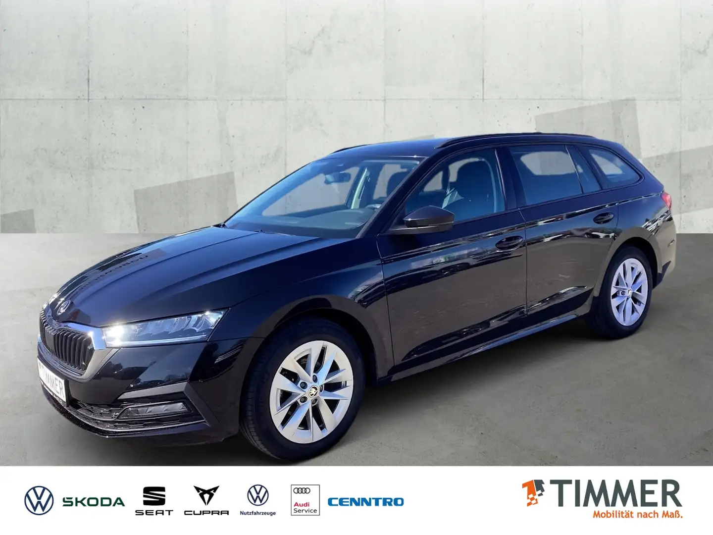 Skoda Octavia Combi 2.0 TDI DSG *LED *NAVI *LM17" *TEMPO *SHZ * Zwart - 1