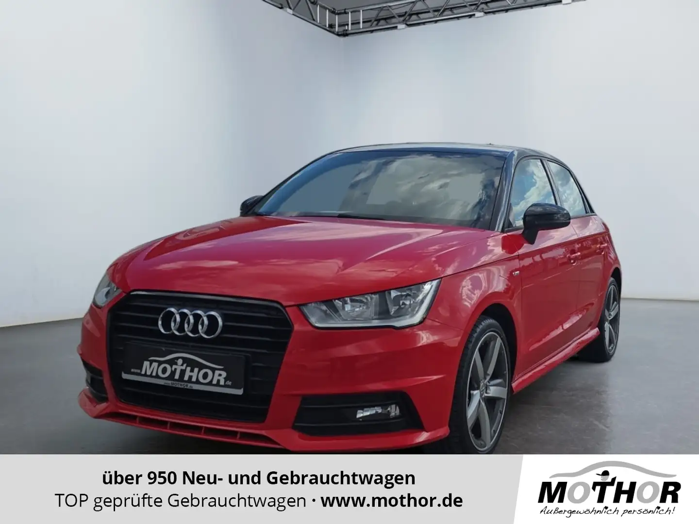 Audi A1 Sportback S-Line 1.4 TFSI PDC KlimaA LM Radio Rot - 1