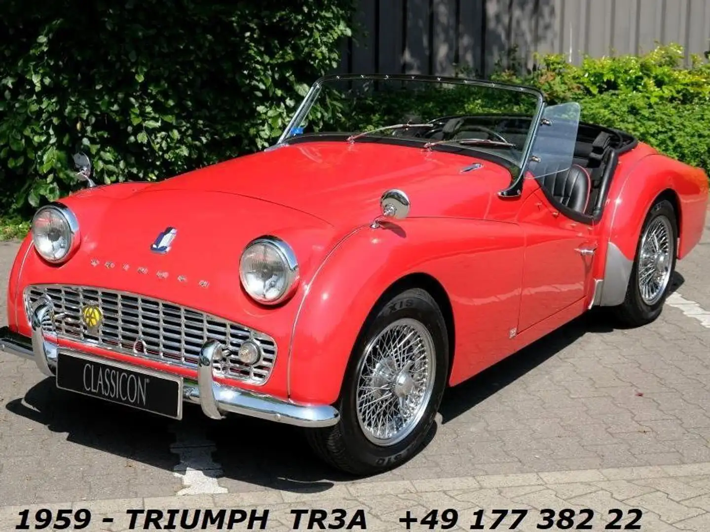 Triumph TR3 A - mit Overdrive im echten Topzustand! Rot - 1