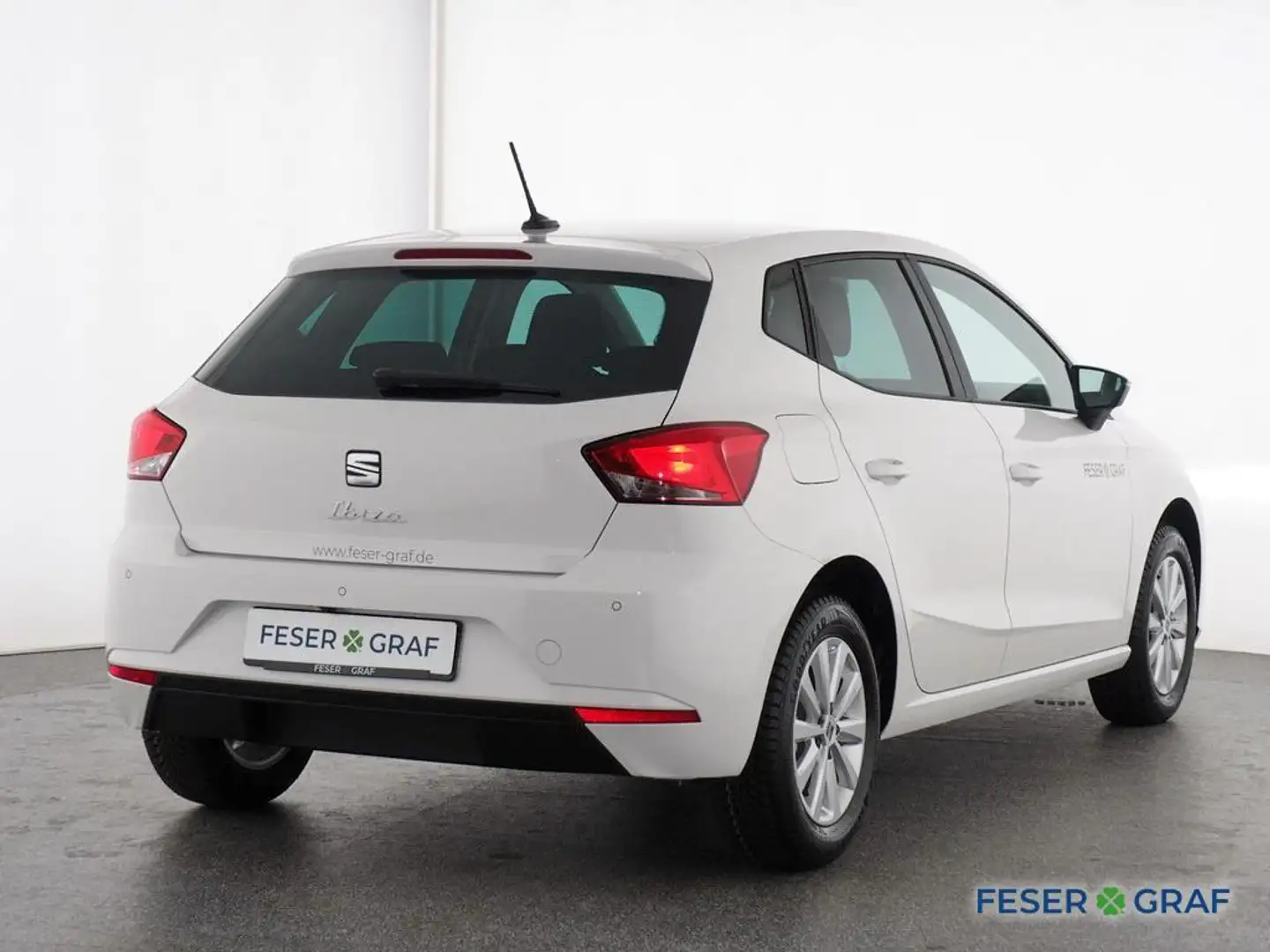 SEAT Ibiza 1.0 TSI-Style Edition/LM15" Ganzjahresreifen /Rück Weiß - 2