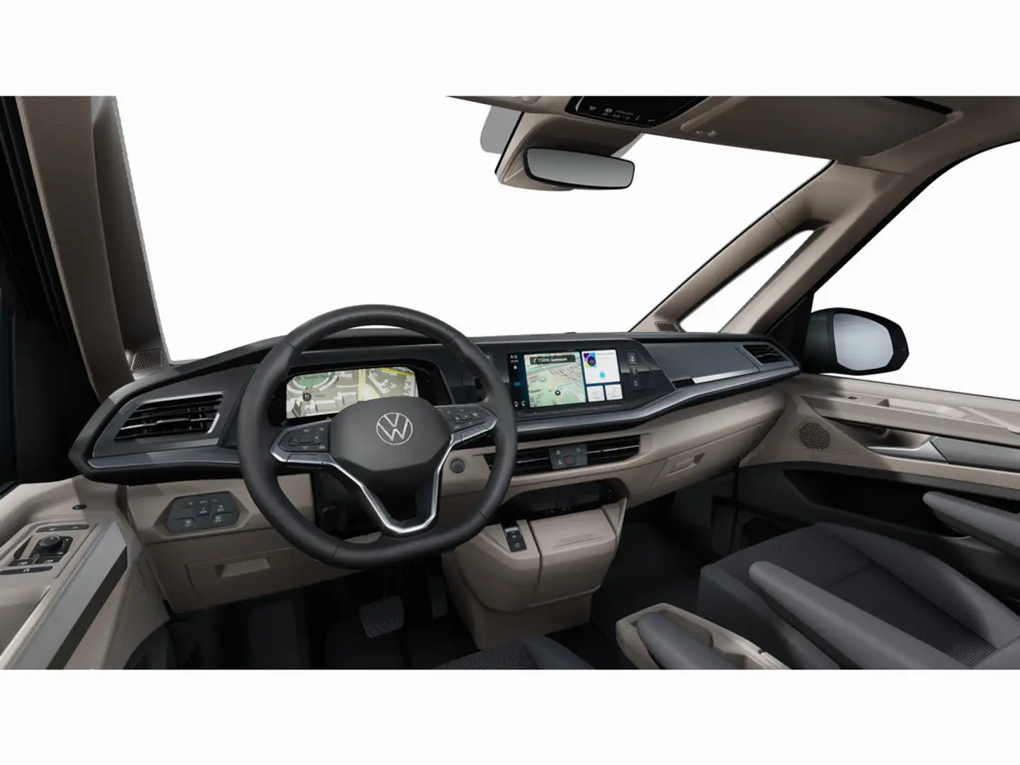 Volkswagen T7 Multivan 2.0 TDI Lang DSG/LED/Navi/Sitzh Life Schwarz - 2