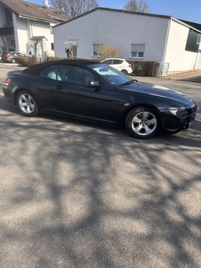 BMW 630 i Cabrio Automatik Navi Leder Schwarz - 1