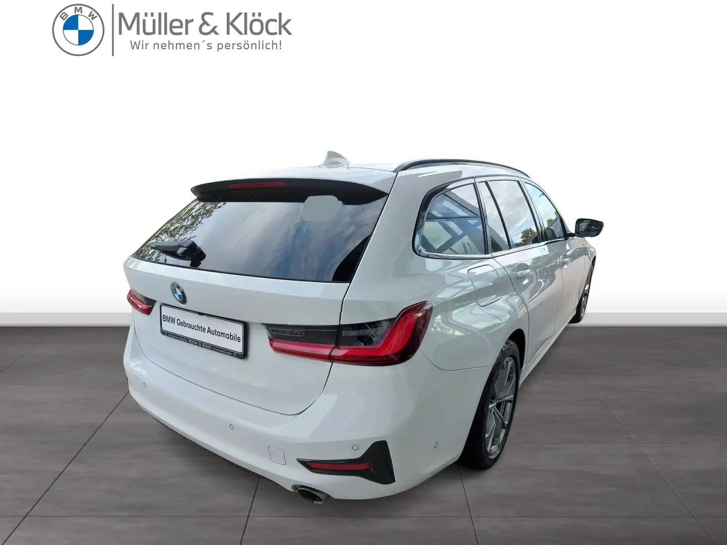 BMW 330 d Touring Sport Line HK HiFi DAB WLAN Shz Blanc - 2