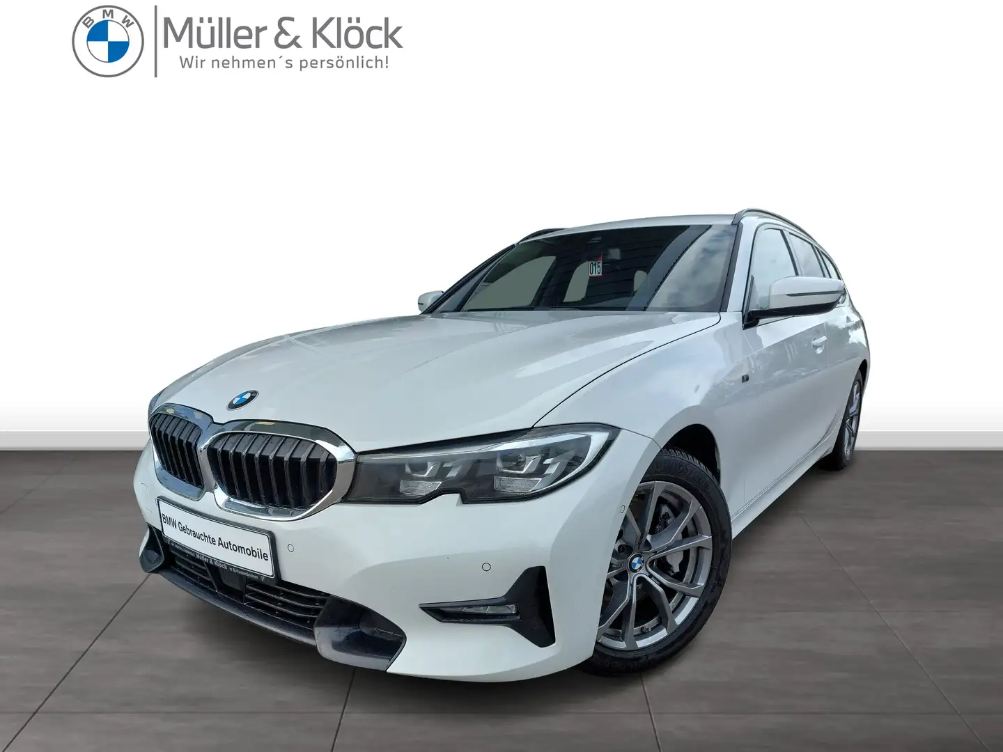 BMW 330 d Touring Sport Line HK HiFi DAB WLAN Shz Blanc - 1
