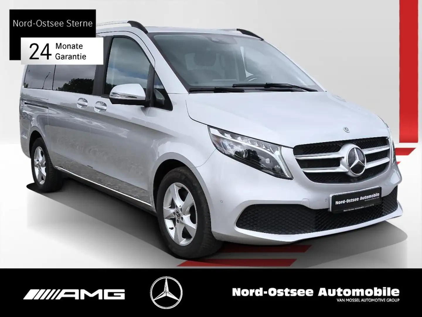 Mercedes-Benz V 300 AHK 2,5T LED KAMERA TEMPO KLIMA DAB Silber - 1