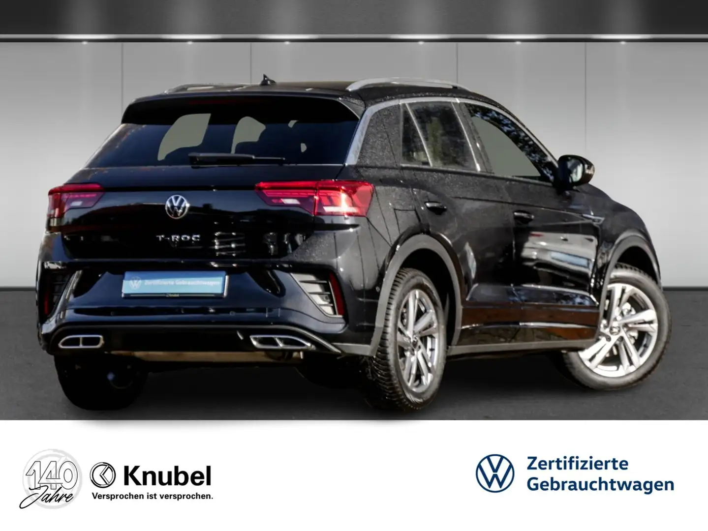 Volkswagen T-Roc R-Line 1.5 TSI DSG LED+ Navi AHK ACC Massage RK... Schwarz - 2