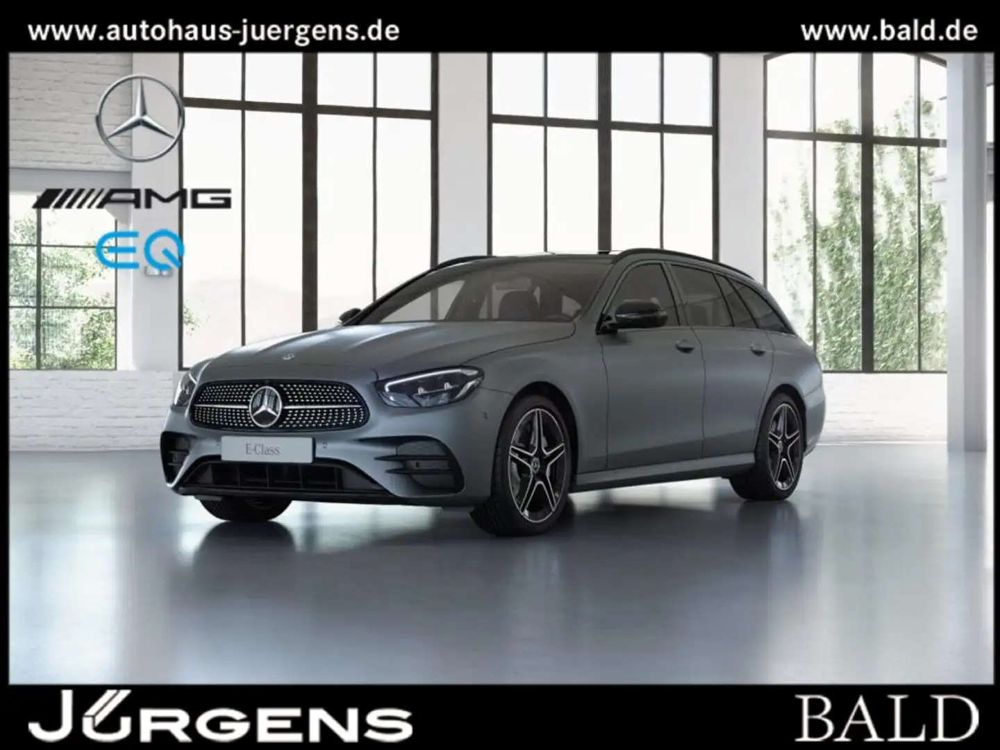 Mercedes-Benz E 300 de 4M T AMG-Sport/Pano/Burm/AHK/Night/Dist Grau - 1