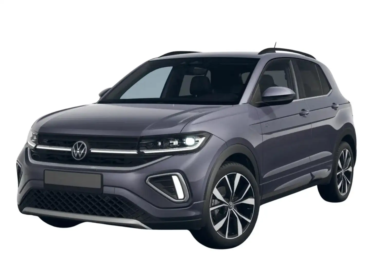 Volkswagen T-Cross R-Line 115PS DSG AHK+IQ.Light+Keyless+Alu18+Kam... Grau - 1