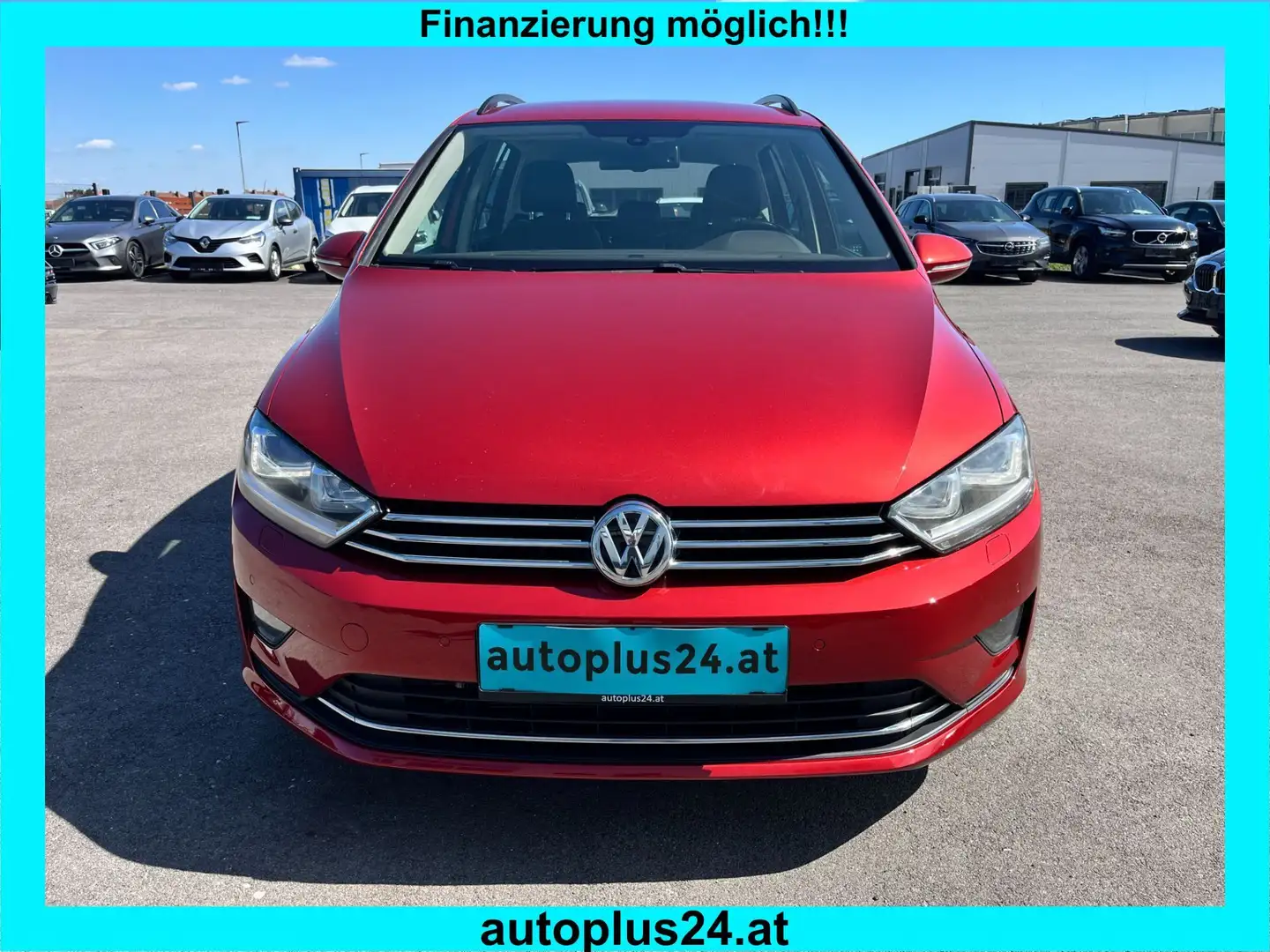 Volkswagen Golf Sportsvan Highline 1,6 BMT TDI *LEDER Rot - 2