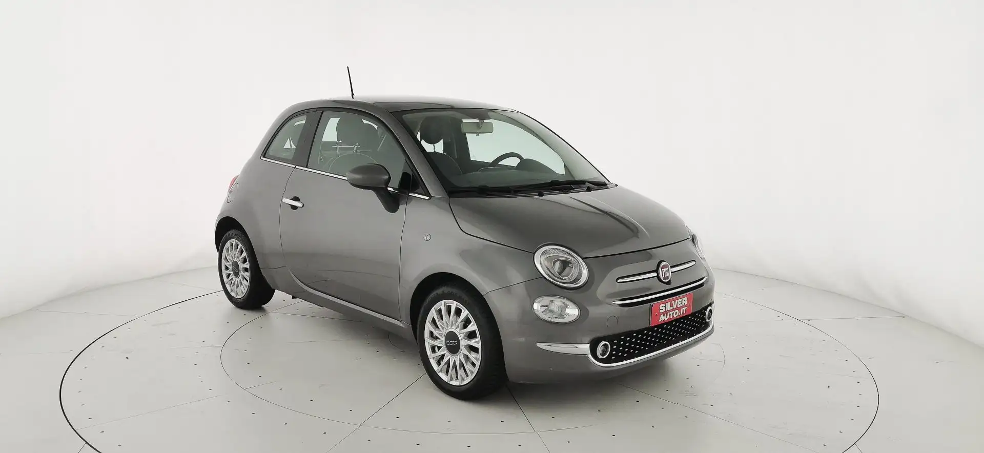 Fiat 500 1.2 Lounge Gris - 1