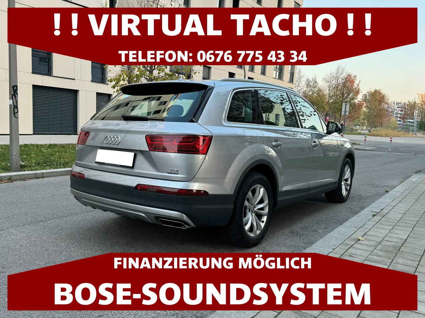 Audi Q7 3,0 TDI ultra QUATTRO | DIGITAL TACHO | BOSE Silber - 2