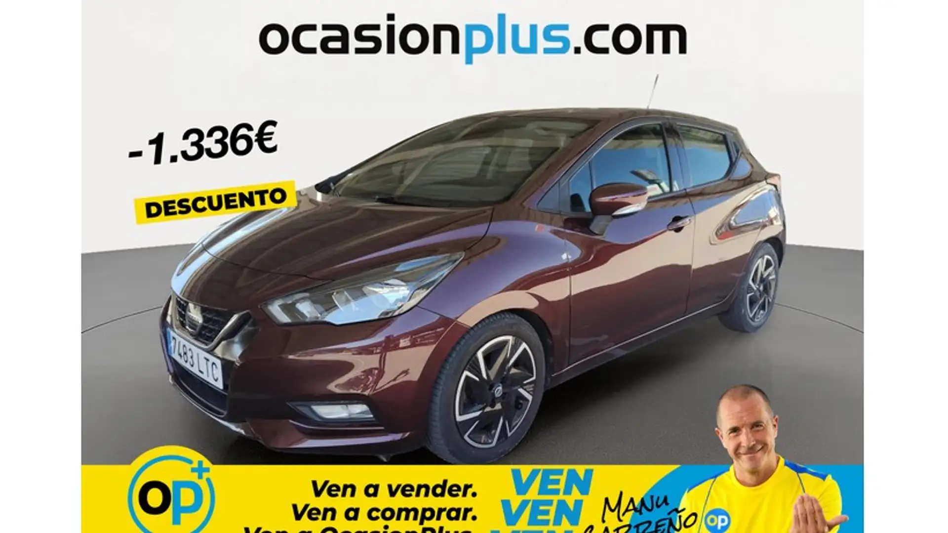Nissan Micra IG-T Acenta CVT 92 Rojo - 1