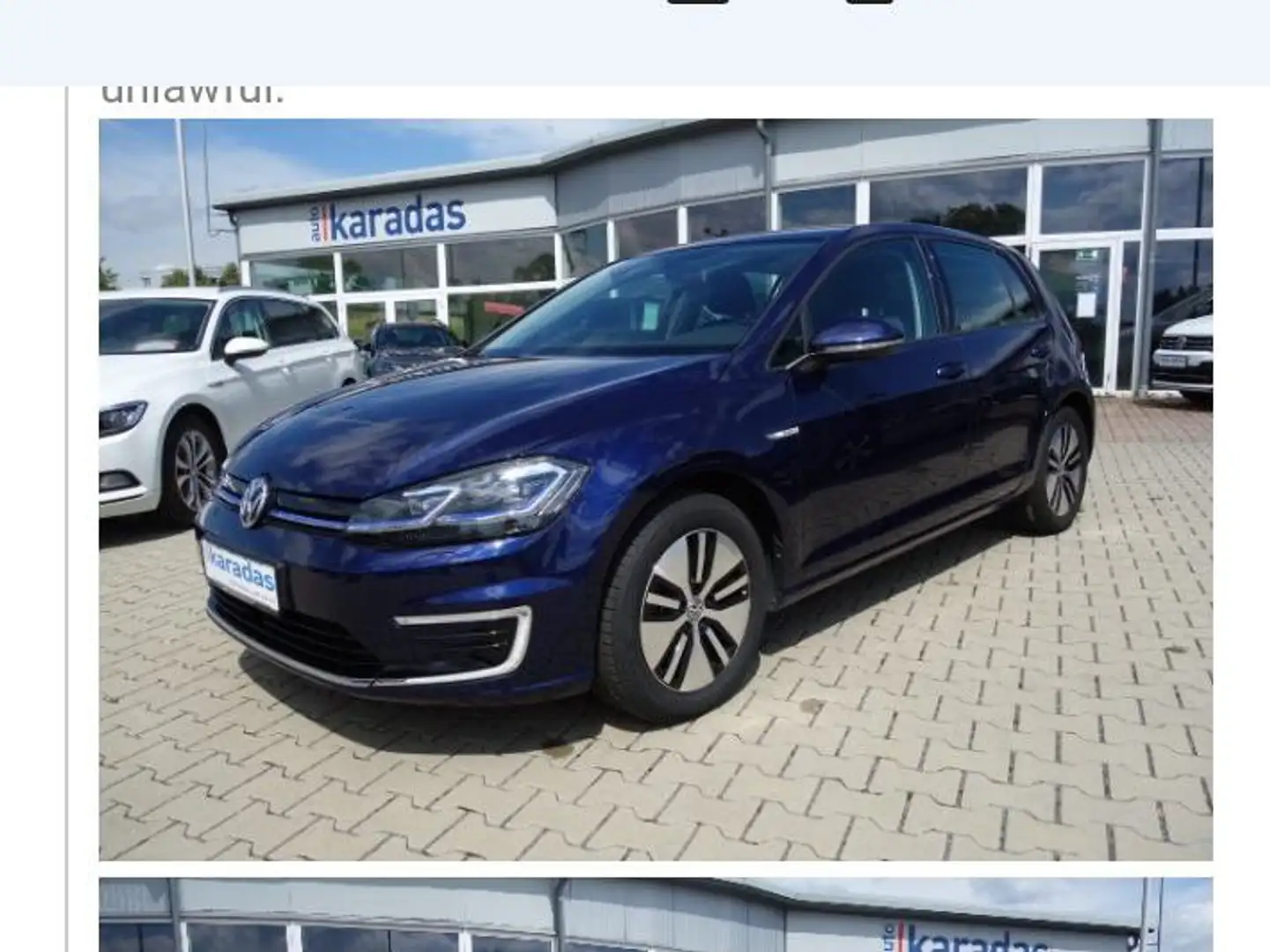 Volkswagen e-Golf E-Golf Blau - 1