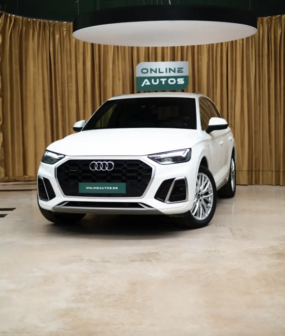 Audi Q5 50 TFSIe S line quattro-ultra S tronic Blanc - 1
