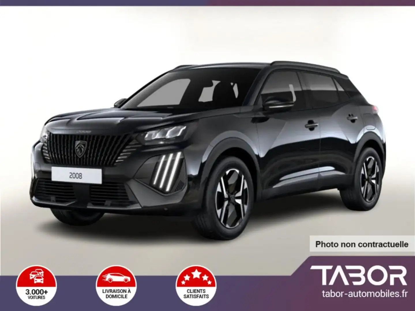 Peugeot 2008 MHEV 145 DSC6 Allure GPS ACC 360° Noir - 1