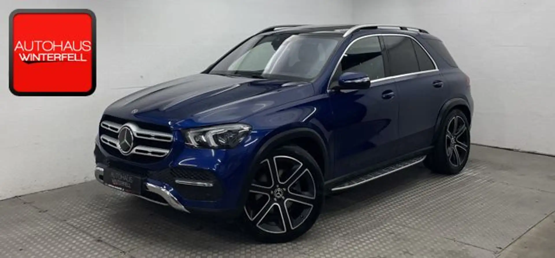 Mercedes-Benz GLE 400 d 4M 7SITZ+PANO+LUFT+22Z+MASSAGE+TRITT+ Albastru - 1