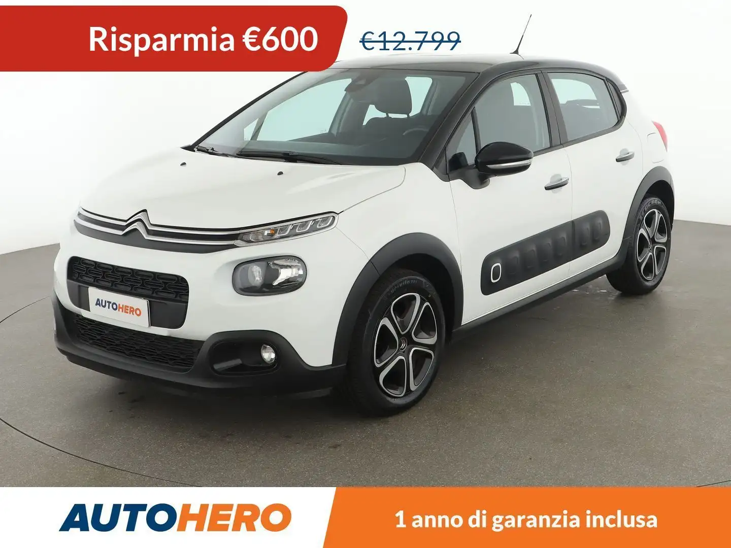 Citroen C3 1.5 Blue-HDi Shine 100 CV Bianco - 1