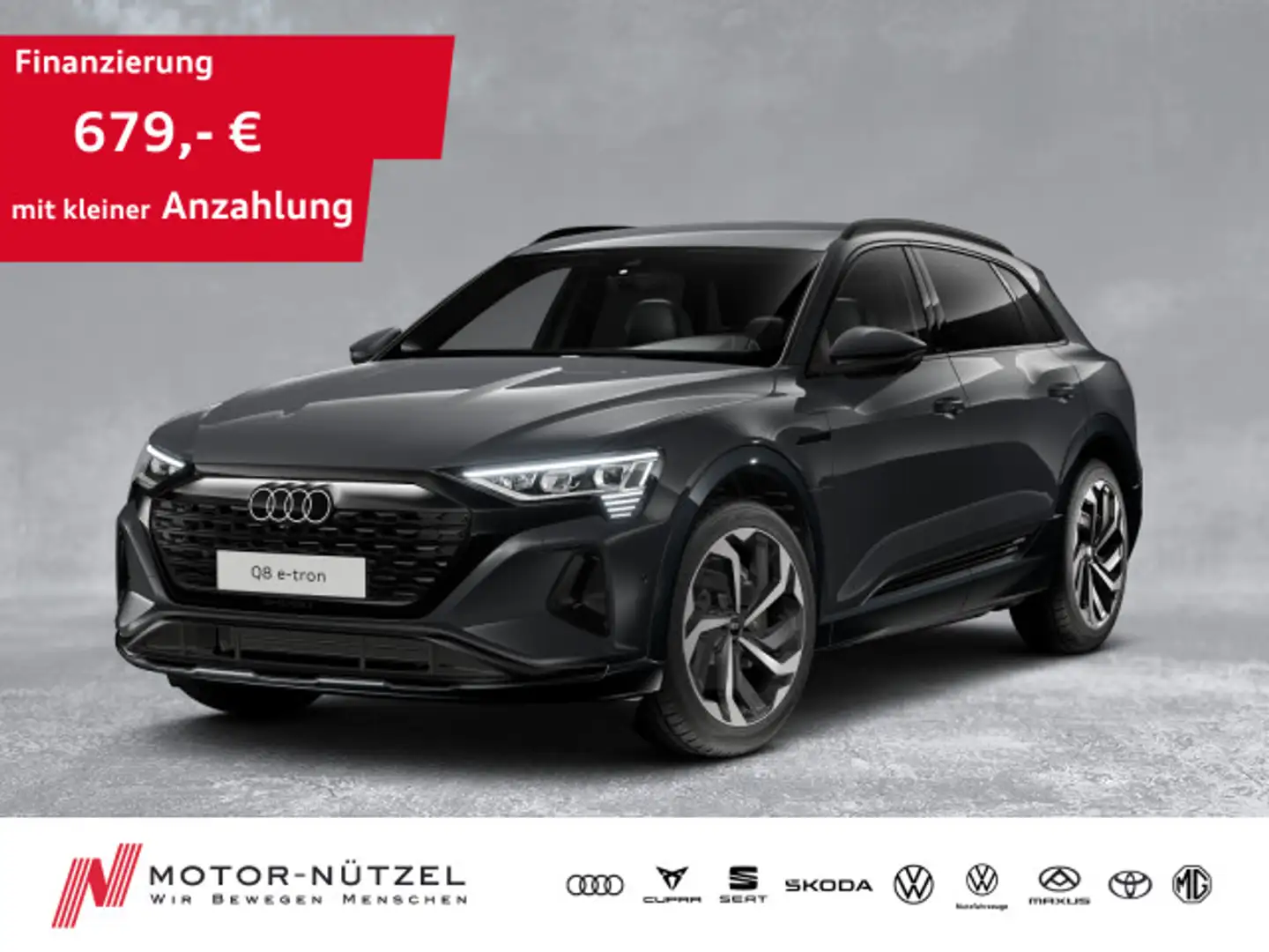 Audi Q8 e-tron 55 QU S-LINE INT MATRIX+NAV+PDC+AIR+21 Grau - 1