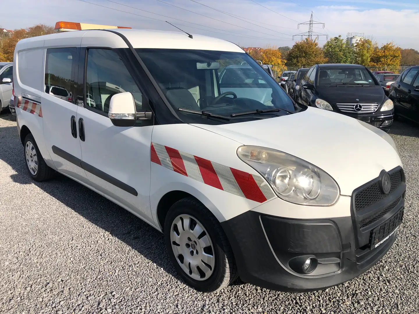 Fiat Doblo SX Maxi Kasten*AHK*Klima*Regalausbau*1.Hand* Weiß - 2
