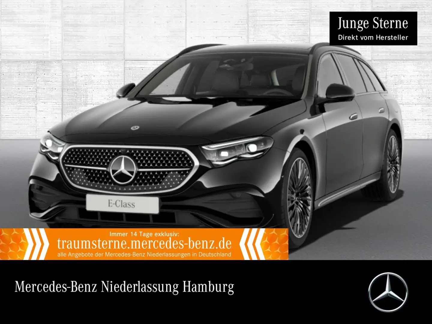 Mercedes-Benz E 300 de T AMG 360° Airmat Pano Distr. AHK Night Schwarz - 1