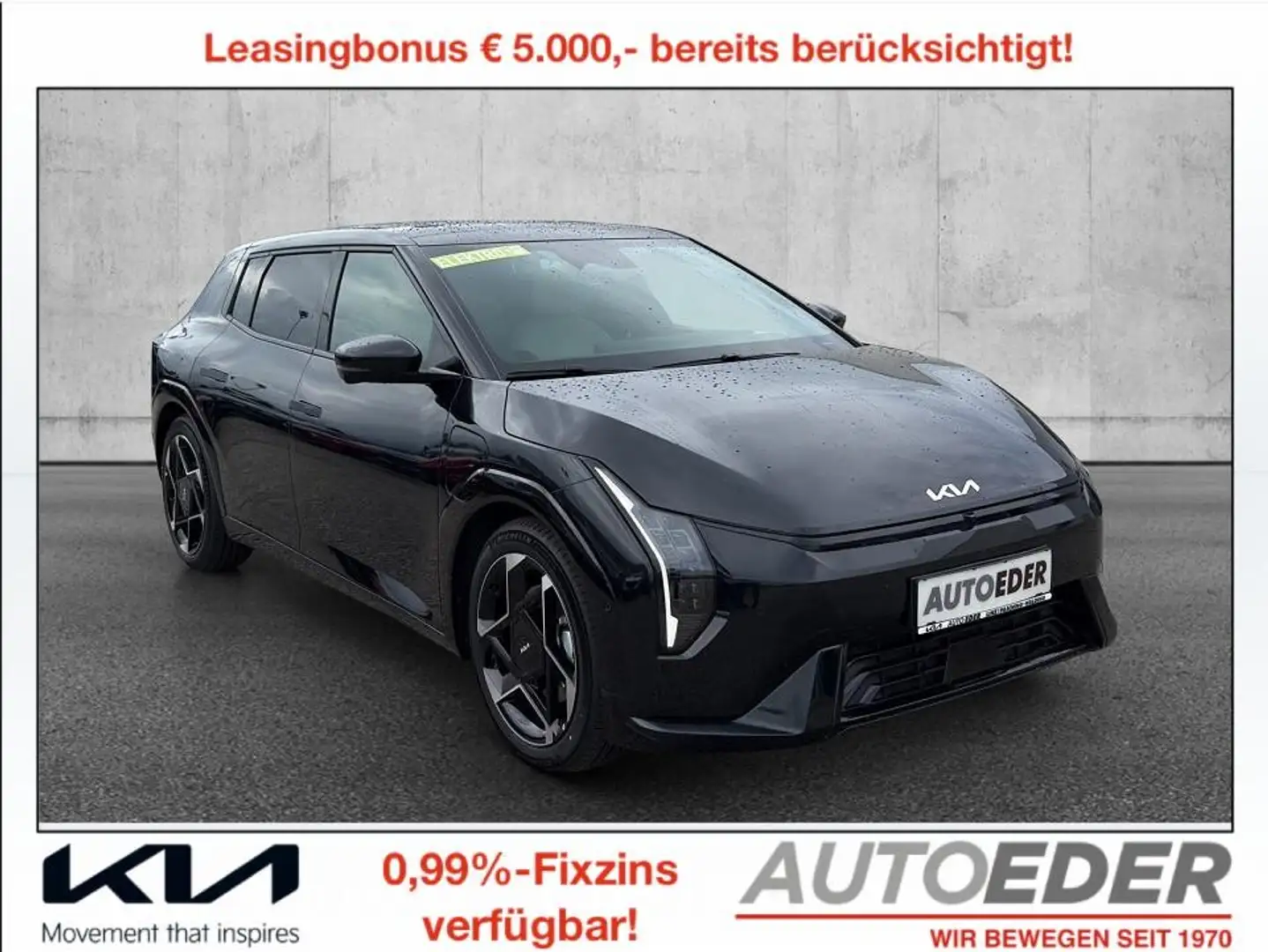Kia EV4 HB FWD 81,4kWh GT-Line Schwarz - 1