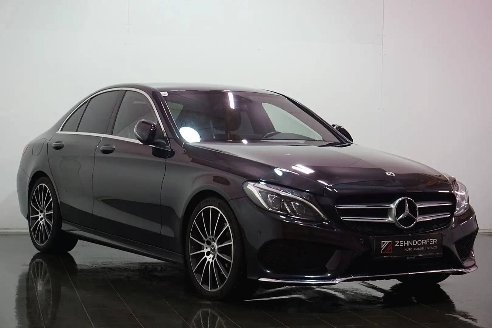 Mercedes-Benz C 200 d Aut. / 2 x AMG / NAVI / Leder  / Pickerl neu Noir - 2