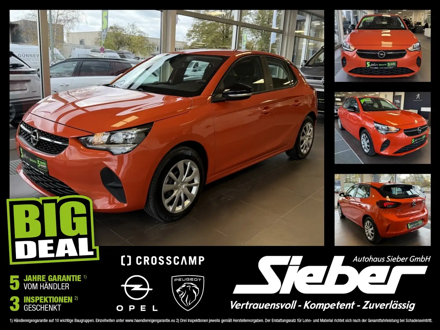 Opel Corsa F Edition Klimaautomatik Tempomat CarPlay Orange - 1