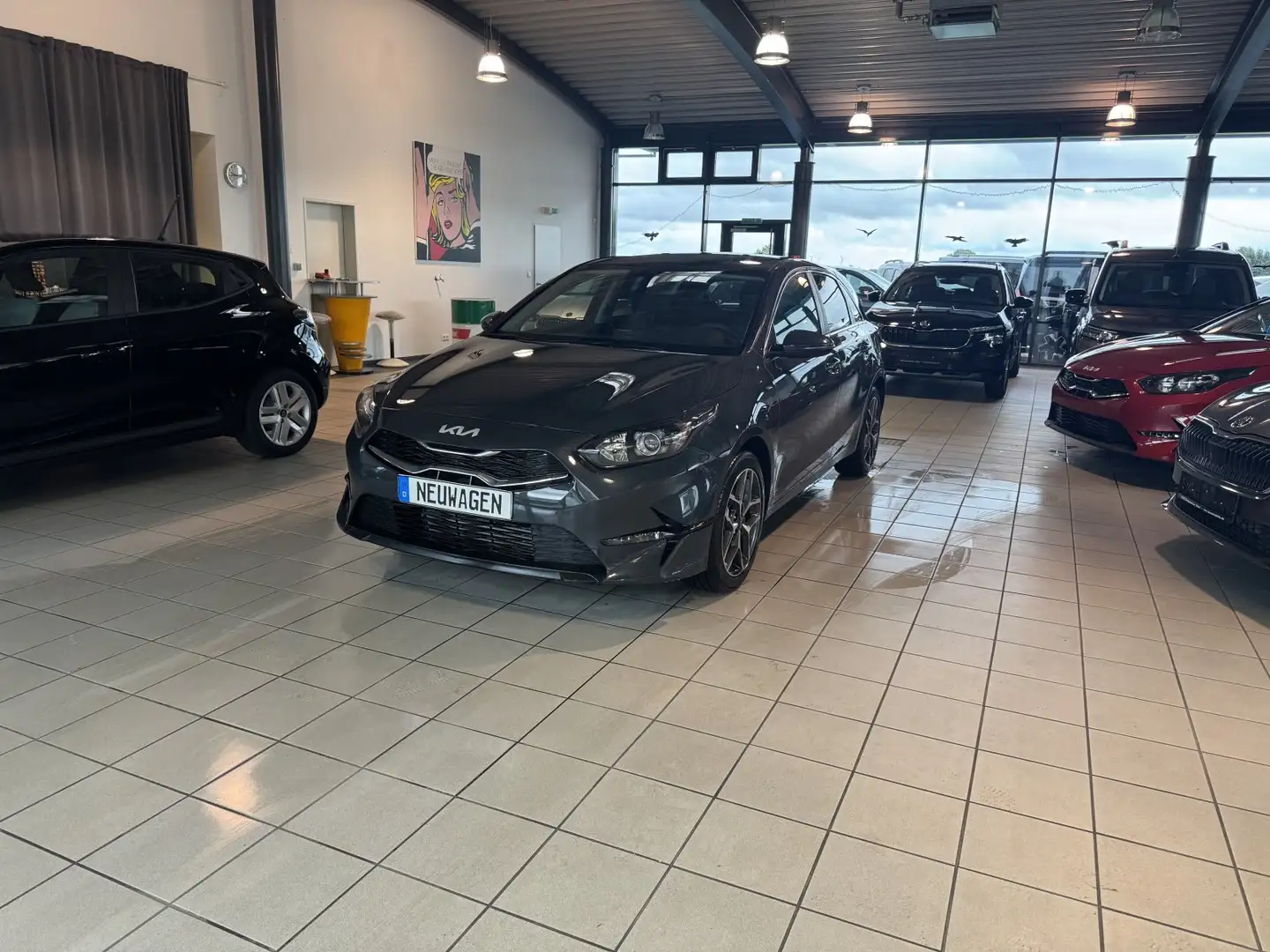 Kia Ceed / cee'd 1.5 T-GDI GPF 140PS Spin+ EU NAVI|KAMERA|PDC|KEYLE Gris - 1