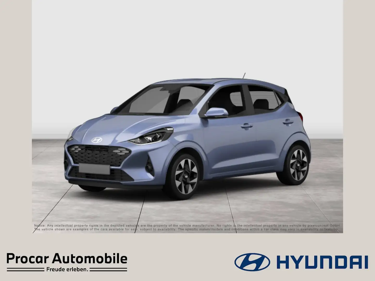 Hyundai i10 FL  1.0 Trend Trend RFK NAVI PDC V+H DAB LM Bleu - 1