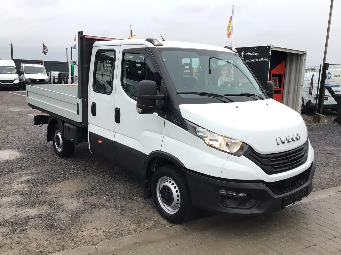 Iveco Daily laadbak/dubbel/cabine 2023 13000km 27950e ex Blanc - 1
