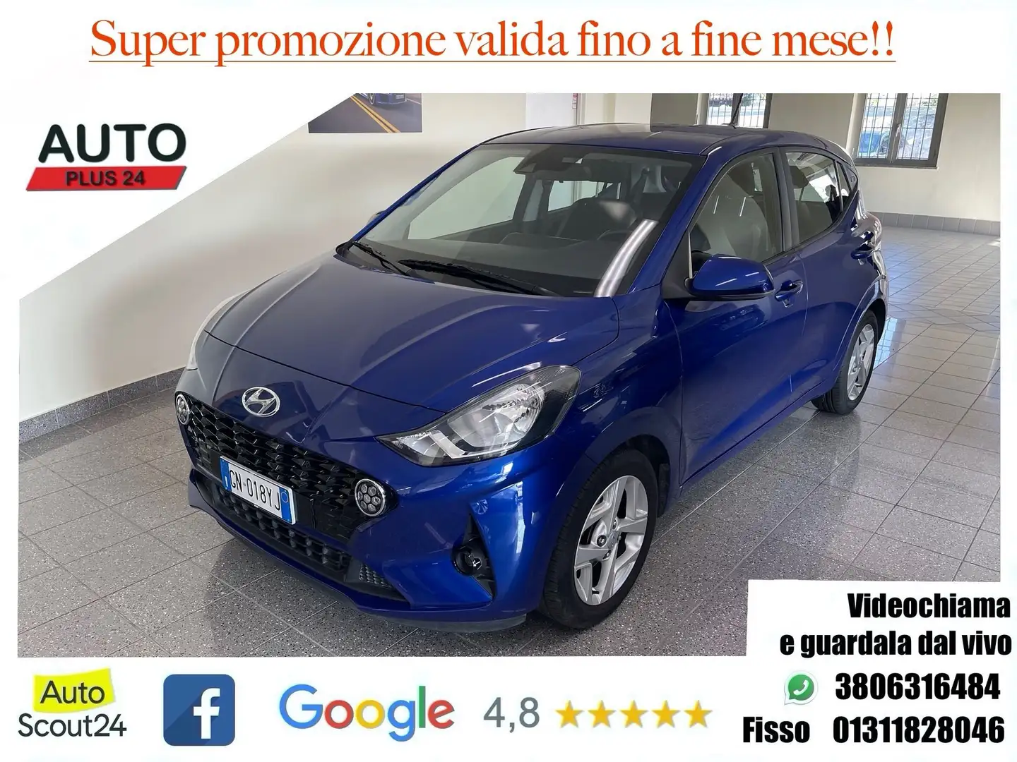 Hyundai i10 i10 1.0 MPI TECH CON SCONTO PROMO PLUS Bianco - 1